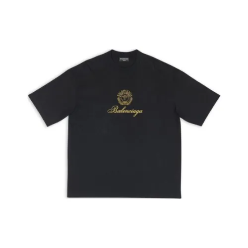 Balenciaga FW22 T-Shirt Regular Fit Men's Black Баленсиага FW22 T-Рубашка Регулярный крой Мужской Черный
