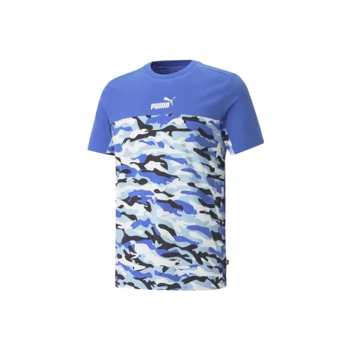 PUMA Blue Men's T-Shirts PUMA Синий Мужские Футболки