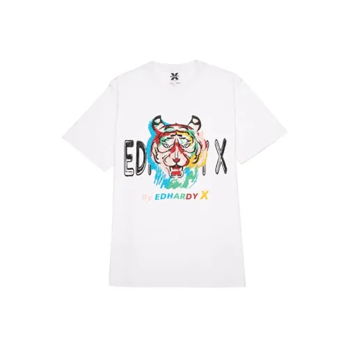 ED HARDY X Белая унисекс футболка