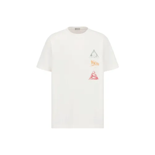 DIOR Белая Мужская T-Рубашка