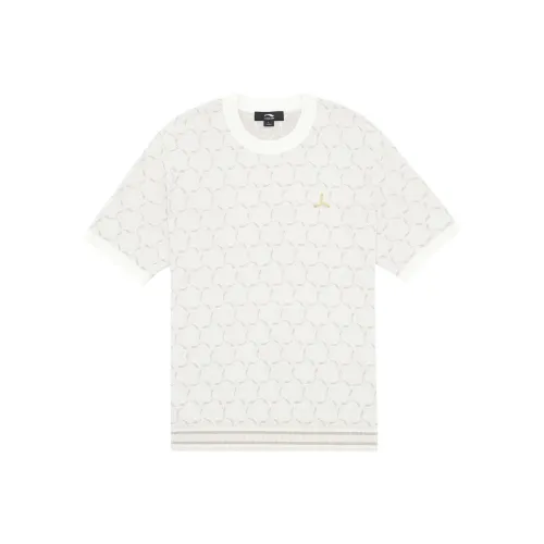 LI NING 1990 Экрю Мужская T-рубашка