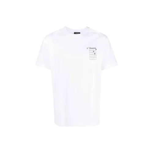 A.P.C Белая Мужская T-рубашка