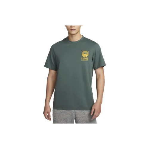Nike T-Shirt Мужская Винтаж Зеленый