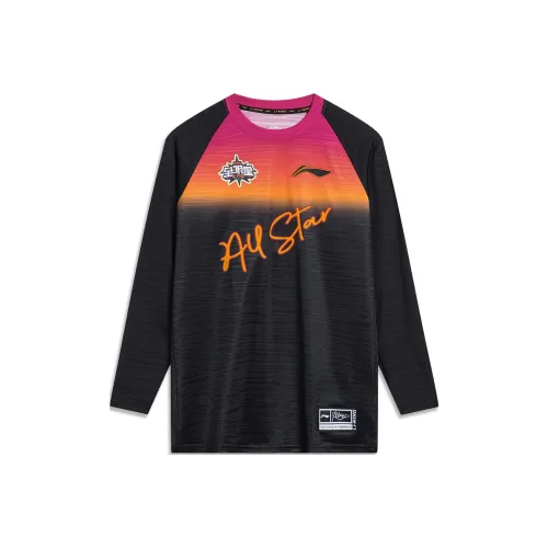 LINING CBA Collection Professional Basketball Collection Т-рубашка Мужская Черная