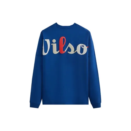 KITH X Wilson Co Брендированная Серия Синие Мужские T-Рубашки