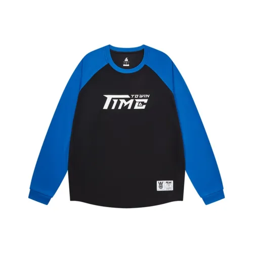 PEAK Длинный рукав Т-рубашка мужская цветная синяя