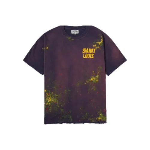 SSSAINT LOUIS Фиолетовая Унисекс Т-рубашка