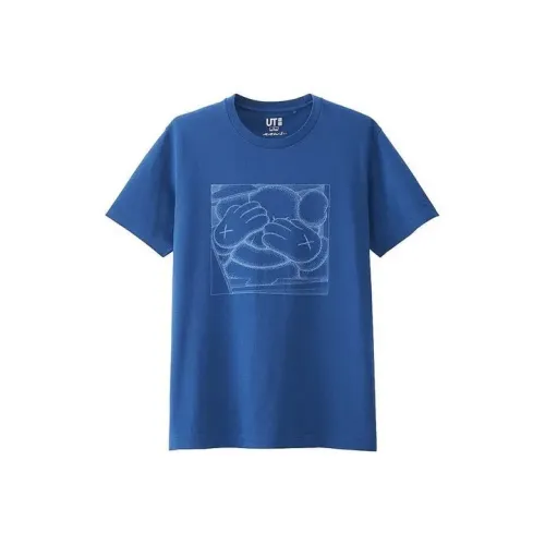 UNIQLO KAWS Collaboration Collection Синий Унисекс Футболка