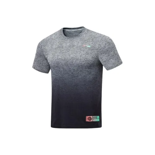 LINING Sports Basketball Collection Черный River Lime Мужская T-рубашка