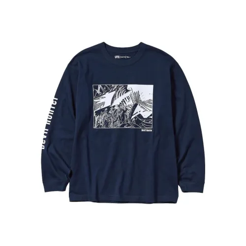 UNIQLO T-Shirt Unisex Темно-синий