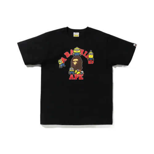 A BATHING APE Monkey Head Collection Bape® x MINIONS Рубашка Мужская