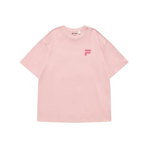 FILA FUSION FOB Series Юноша Розовый Унисекс Футболка