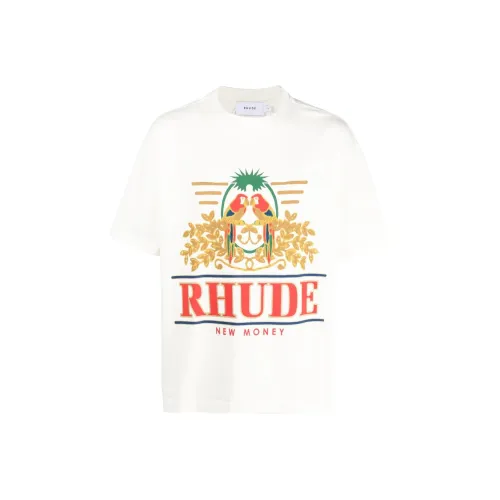 RHUDE Белая Мужская T-Рубашка