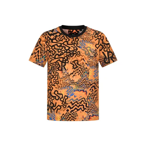 RARE Короткий рукав T-рубашки Мужской Апельсин