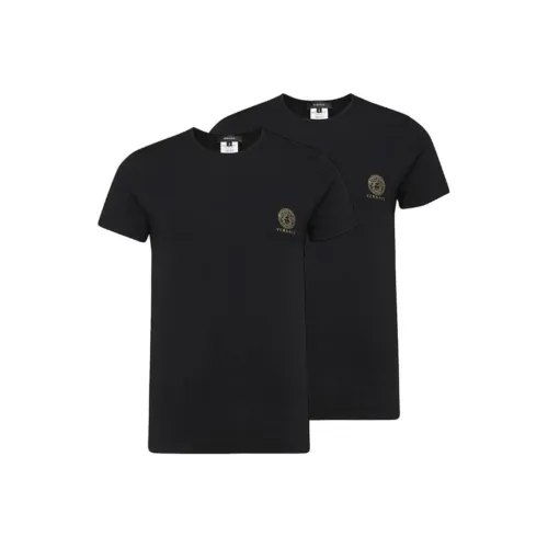 VERSACE Мужские черные T-рубашки