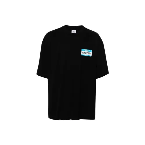 Vetements Черные Мужские T-Рубашки