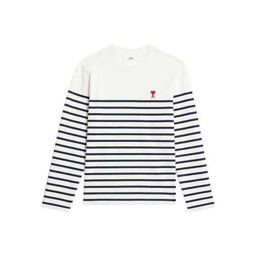 AMIPARIS Сине-белые полоски Унисекс Рубашка T