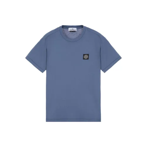 STONE ISLAND Рубашка Мужская Серый Синий