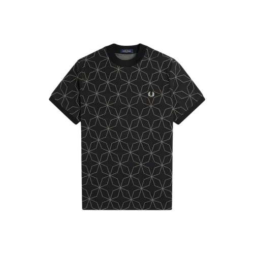 FRED PERRY Мужские черные T-рубашки