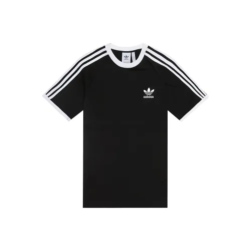 Adidas Originals Shamrock Retro Stripes T-Shirt Японская версия Мужская Черная
