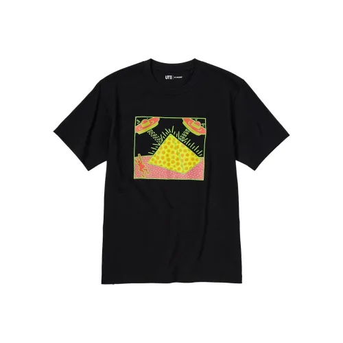 UNIQLO Черная унисекс футболка