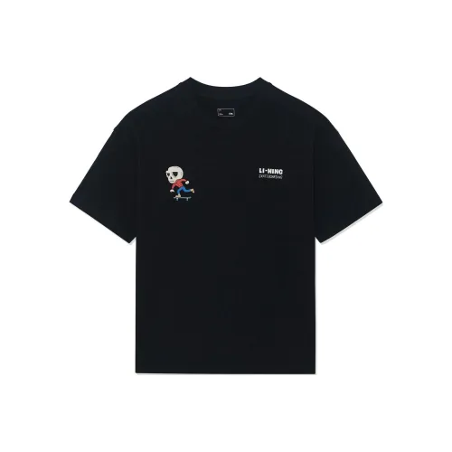 LINING Li Ning X Phil Hackett, Pablo Lentile United Черная Унисекс Футболка