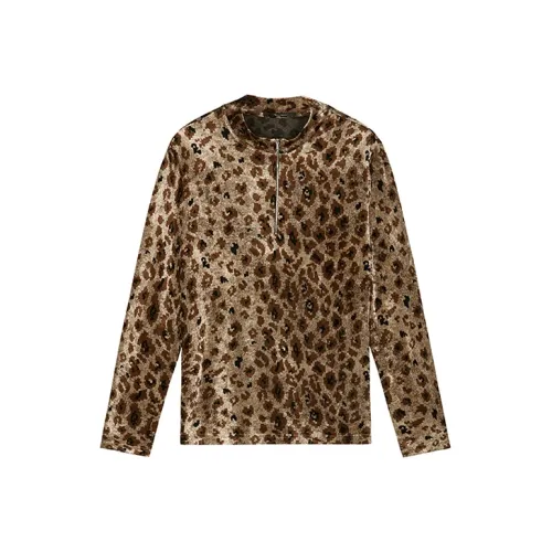 DAVID NAMAN Рубашка Мужская с Леопардовым Принтом