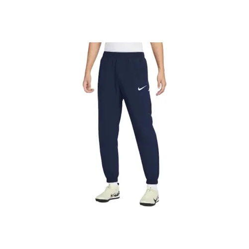 Nike Dri Fit Вязаные Тренировочные Штаны Мужские Темно-Синие