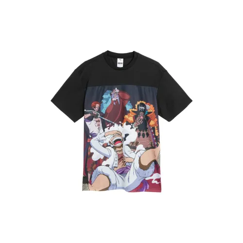PUMA One Piece 25th Anniversary Collaboration Черная Унисекс Футболка