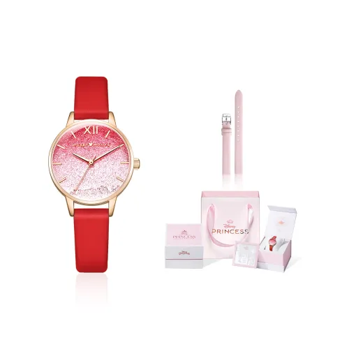 Disney Кварцевый механизм Часы Женские Красный циферблат