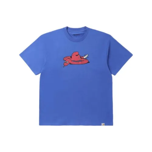 Carhartt WIP Blue Men's T-Shirts Кархартт WIP Синий Мужские Футболки