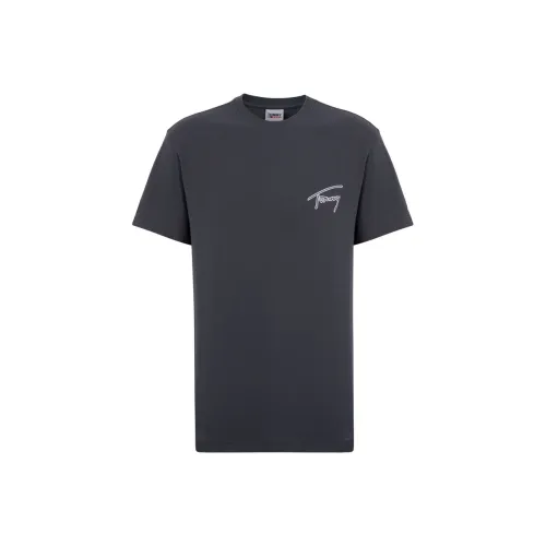 Tommy Hilfiger SS23 T-Shirt Унисекс Черный Серый