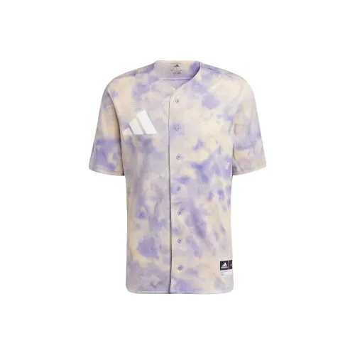 Adidas Lilac Men's T-Shirts Adidas Сиреневый Мужские Футболки
