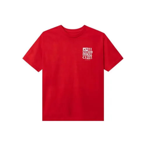 ANTI SOCIAL SOCIAL CLUB Красный Мужская T-Рубашка