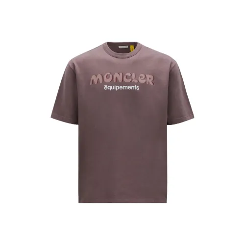 Moncler x SALEHE BEMBURY Co Брендированная Серия FW23 T-Shirt Унисекс Розовый