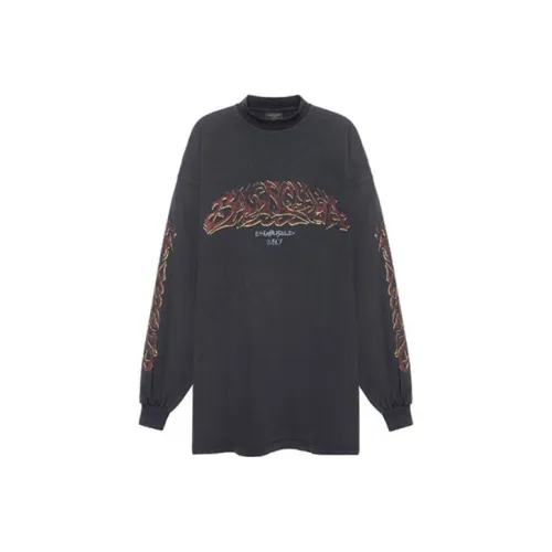 Balenciaga T-Shirt Loose Fit Men's Black