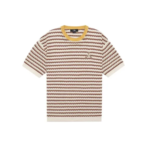 LI NING 1990 Олень Коричневый Мужская T-рубашка