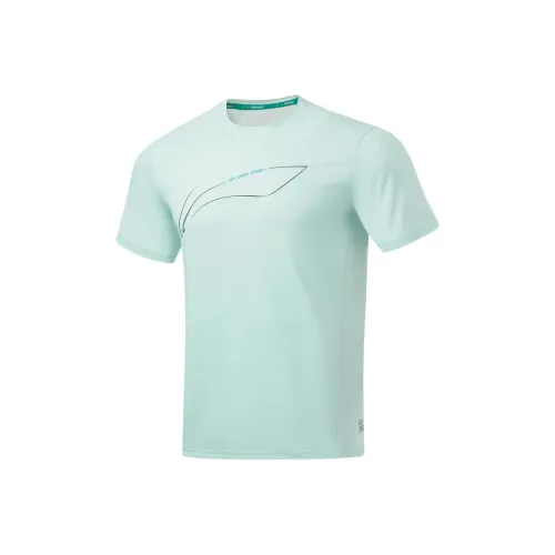 LINING Running Collection Светло-синяя миска Мужская футболка с коротким рукавом