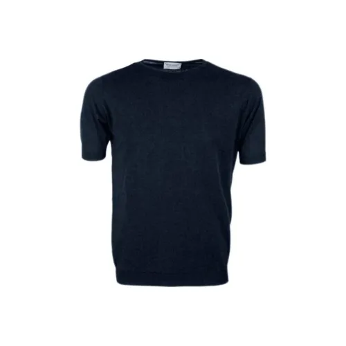 JOHN SMEDLEY Мужские синие T-рубашки