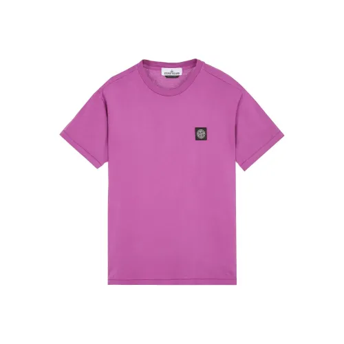 Stone Island Пурпурно-розовые Мужские T-рубашки