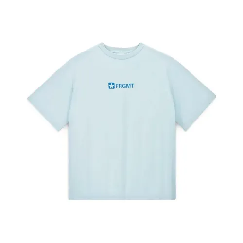Конверс X FRGMT Co Branded SS23 Светло-синий Унисекс T Рубашки