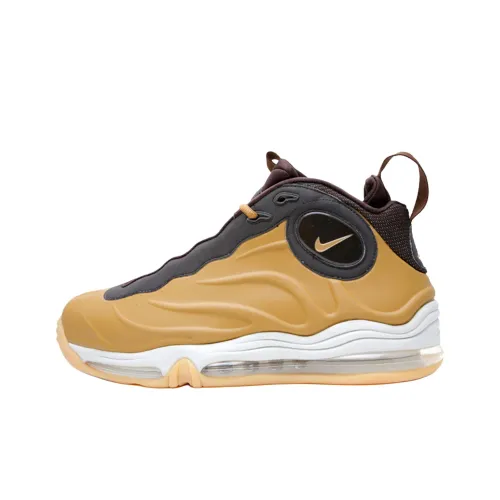 nike Total Air Foamposite Ma Slip-Resistant Abrasion-Resistant MID Топ Винтажные баскетбольные кроссовки Унисекс Коричневый