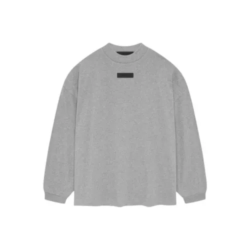 Fear of God Essentials SS24 Drop2 Longsleeve Рубашка T Рубашка Мужская Светлая Фотиния Серый Светлый Меланжевый GREY