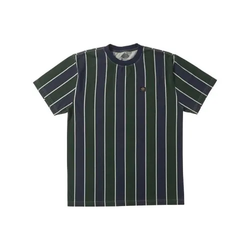 Dickies x JAKE HAYES Синий Сосновый зеленый Полосы Мужская T-рубашка