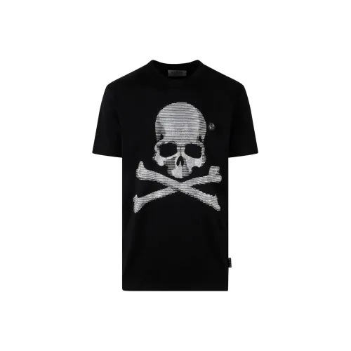 PHILIPP PLEIN Мужские черные рубашки T