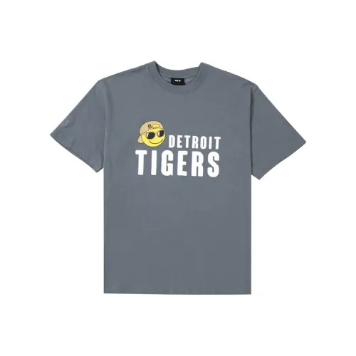MLB Smile Series Detroit Tigers Серые Унисекс Футболки