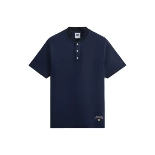 KITH Collaboration X Wilson Co Branded Series Темно-синие Мужские T-рубашки