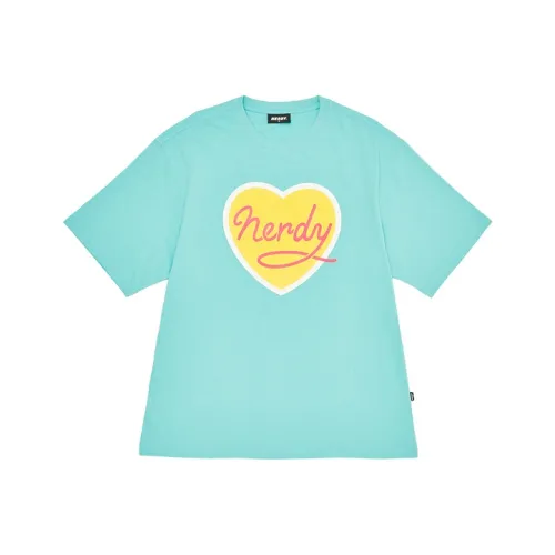 Nerdy Мятно-зеленая Унисекс Футболка