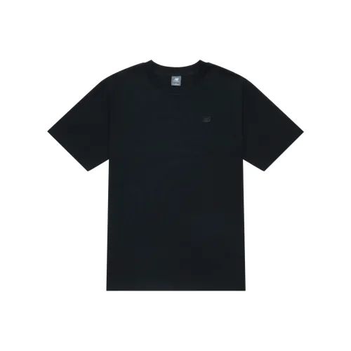 New Balance Короткий рукав Т-рубашка Мужская Черная