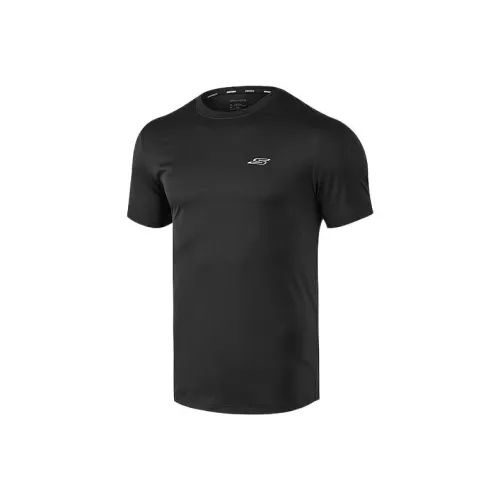 Skechers Угольный Черный/0018 Мужская T-Рубашка